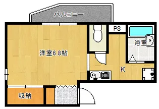K1ハイム東雲【6階】の間取り