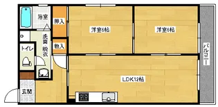 K1ハイム東雲の間取り
