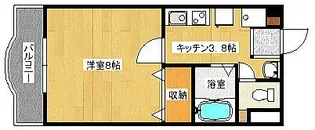 ラフォーレ祇園【404号室】の間取り