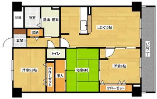 ダイアモンドビュー【9階】の間取り