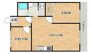 サンフラワー東雲【5階】の間取り