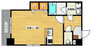 ウイング城南通り【6階】の間取り
