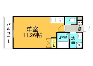 Mテラス上安B棟の間取り