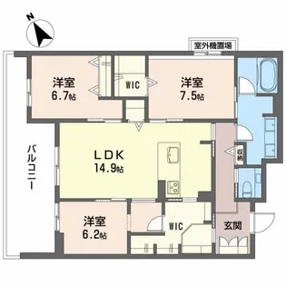 MONOLITH【4階】の間取り