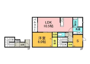 スカイハイツAの間取り