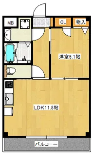 メゾン積【2階】の間取り