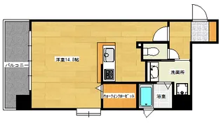 グラビスコート十日市【4階】の間取り