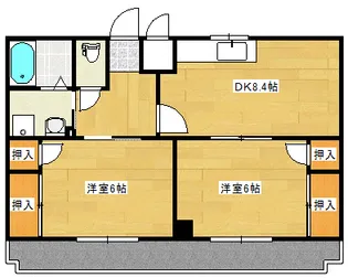 アーバンプレシオ【302号室】の間取り