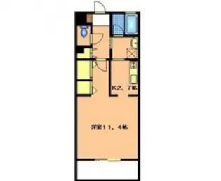 緑邑館【104号室】の間取り