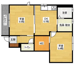 ウィングス緑井B棟の間取り