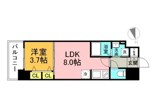 BPRレジデンス国泰寺【14階】の間取り