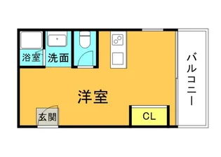 サンライズ舟入【502号室】の間取り