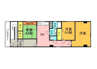 クレセント白島の間取り
