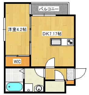 セブンプロート庚午南【3階】の間取り
