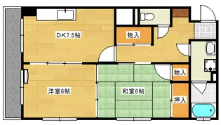 セレッソコート庚午中の間取り