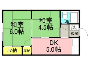 竹生荘の間取り