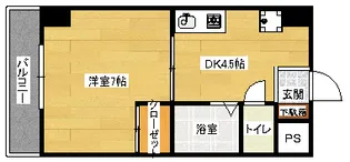 エスコート西原【2階】の間取り