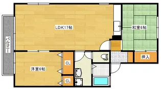 セジュール東雲A棟の間取り