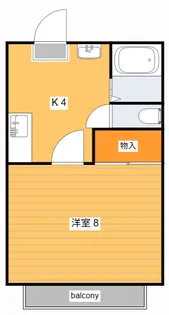 ファミーユ祇園【2階】の間取り