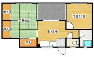 吉中マンション【302号室】の間取り