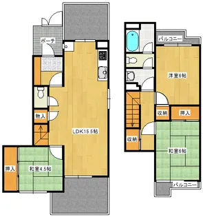 鈴が峰第二住宅団地【102号室】の間取り