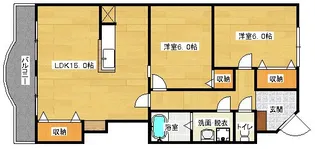 的場レジデンス【1階】の間取り