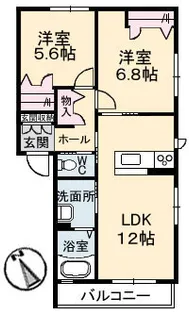 エザンス大町【2階】の間取り