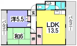 第2ビューハイツ【4階】の間取り