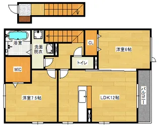 カーサビアンカ【2階】の間取り