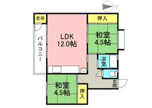 鈴が台マンションD棟の間取り