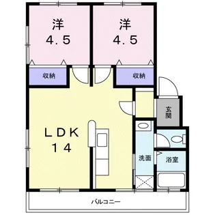 細澤マンション【1階】の間取り
