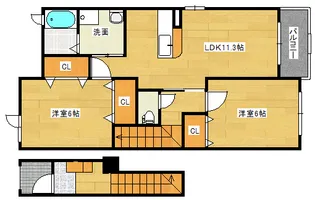 ブリッサ瀬野1の間取り