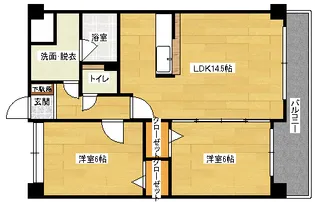 ウェール長楽寺の間取り