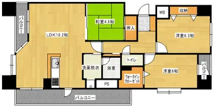 ラフィーヌ牛田本町の間取り