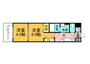 白島城北東亜ビルの間取り