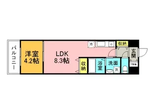 白島城北東亜ビルの間取り