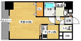 パークヒルズ天神川の間取り