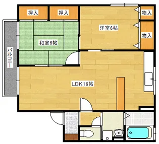 T.VillageB棟の間取り