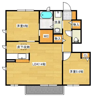 フィオレンテB棟の間取り