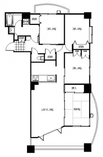 グローリー三滝の間取り