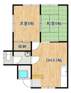 三宅第二アパート【2階】の間取り