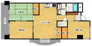 中村ツインビル西館【401号室】の間取り