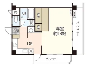 東枝ビル【303号室】の間取り
