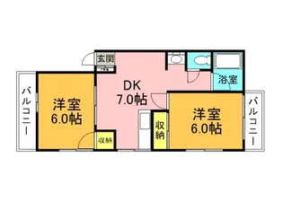 片岡ビルの間取り