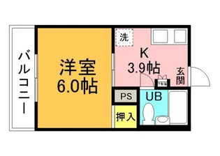 ハルモニア大芝の間取り
