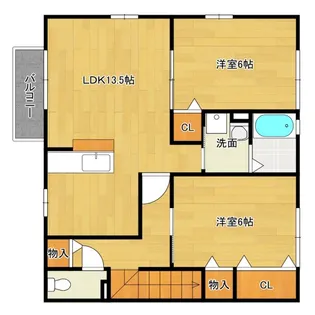 ローズコートHATAKAD棟の間取り