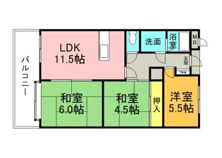 ふぁみーゆ舟入南の間取り