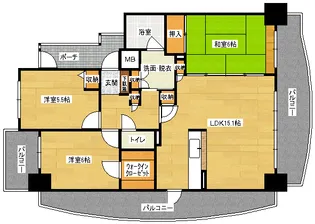 プルミエールA.CITYの間取り