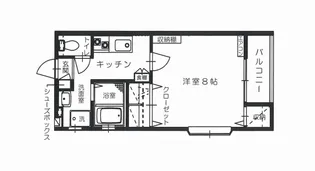 オーシャン髙田【2階】の間取り