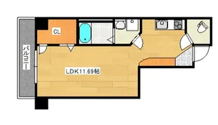 ノースワン庚午【4階】の間取り